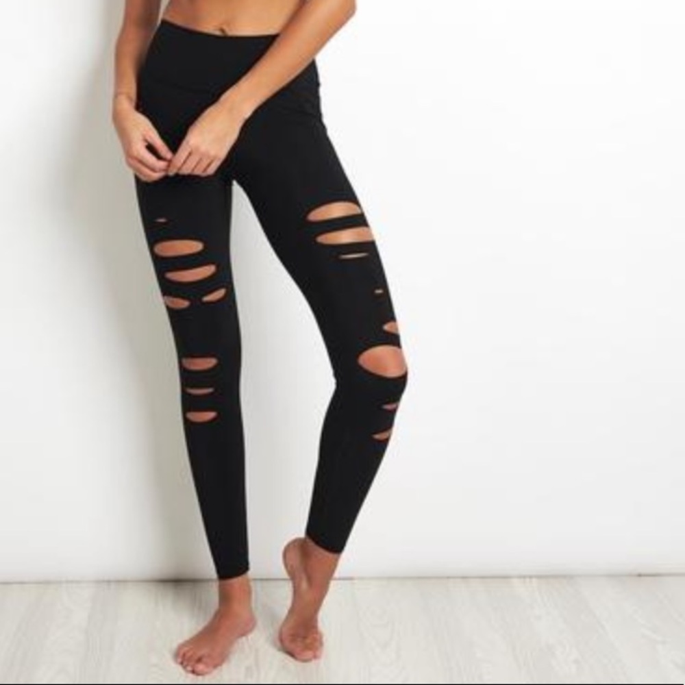 ALO Yoga Black Cutout Leggings